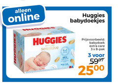  3 8 online huggies came sensitive babydoekjes babydoek care pak 