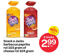  rijstwafels 2 30 46 snack jacks shack cheese smokey barbecue paprika rol stuks 