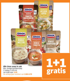  unox soep 1 2 groenten rijkgevuld tomaten kikkererwten linzen pastinaak rijk vezels heldere kippen eiwitten romige mosterd marcel zachte peter tout mascarpone basilicum champignon zak tomatensoep zakken ml varieeren 