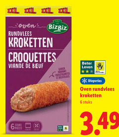  6 8 xxl rundvlees kroketten croquettes viandel b krokant beter leven bescherming stuks print diepvries oven 