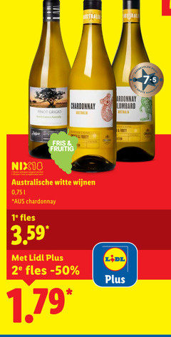  witte wijn 18 25 pinot grigio south chardonnay lombardi australia hamersma fris fruitig fruity nix18 jaar alcohol legitimatie australische wijnen 1e fles 2e 