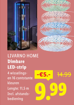  4 16 livarno home dimbare led strip constante kleuren lengte 11 5 afstands bediening 