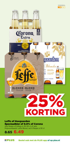  leffe corona speciaalbieren blikjes bier 6 18 25 30 33 bottles bouteilles flessen since la cerveza brewed under from lice world beer jaar legitimatie alcohol nix18 anno belge belgisch abdijbier blonde blond nuances vanille clou subtiel vleugje kruidnagel hoegaarden blanche wheat with coriander orange cloudy speciaalbier 0.0 plus.nl 