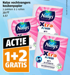  nalys keukenpapier 1 2 3 vochtvangers pakken rollen power sterkte 