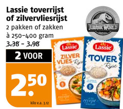  lassie rijst 2 250 jurassic world tover toverrijst zilvervliesrijst pakken zakken zilver vlies r beha kilo v.a. recept 