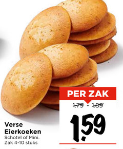  eierkoeken verse schotel mini zak stuks 