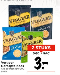  vergeer geraspte kaas 2 holland cheddar gratin soorten stuks 