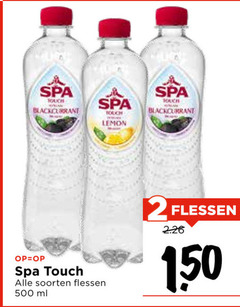  spa en fruit fruitdrank 2 150 500 blackcurrant bouchees touch lemon soorten flessen ml 