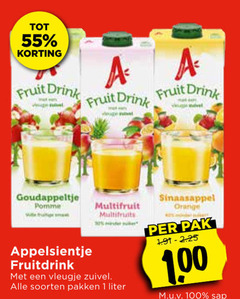  appelsientje fruitdrank 1 30 55 100 fruit drink vel goudappeltje pomme fruitdrink multifruit multifruits minder vleugje zuivel soorten pakken liter sinaasappel orange pak sap 