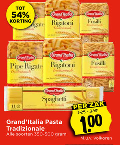  grand italia penne pasta spaghetti fusilli pipe rigate 100 gate rigatoni tradizionale soorten zak volkoren 