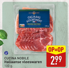 vleeswaren 100 cucina nobile italiaans assortiment rauwe ham worst coppa vlees italie italiaanse 