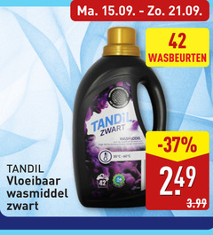  wasmiddel 30 42 60 wasbeurten vloeibaar zwart zwarte donkere zegt kleuren longer 3.99 
