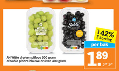  druiven 42 400 500 witte pitloos sable pitloze blauwe bak 
