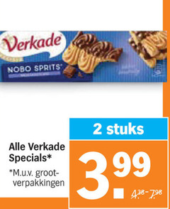  2 verkade nobo sprits m.u.v stuks 