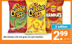  cheetos lays zoutjes 2 sticks chipito original zakken 