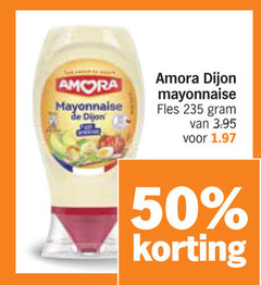  mayonaise 50 amora dijon fles 