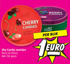  snoep sky candy berry cherry artificial ge zuurtjes blik 