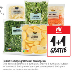  hutspot groenten aardappelen boerenkool zuurkool 1 2 300 400 500 600 jumbo verse koken min gesneden andijvie wokken ui nutri score kruimig stamppot stamppotgroenten zakken stuks varieeren 