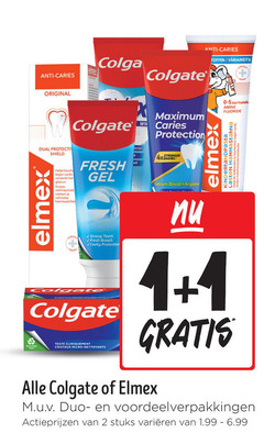  colgate elmex tandpasta 1 2 anti caries original dual shield fresh versterkt gel glazuur protection collection calcium boost arginine fluoride lasten kindertandpasta strong breath cristaux micro duo stuks varieeren 