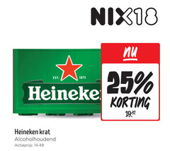  heineken krat bier 18 25 actieprijs 