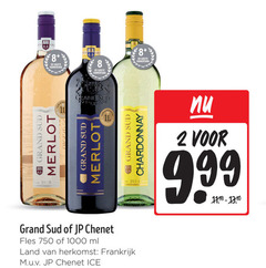  witte wijn rode 2 750 1000 2014 8 hamersma grand merlot chardonnay chenet fles ml land frankrijk ice 