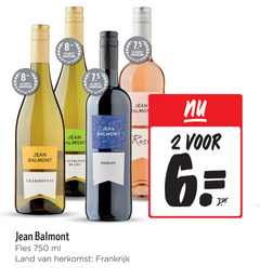  rode wijn witte rose 2 15 750 hamersma 7 5 jean balmont sauvignon blanc merlot chardonnay fles ml land frankrijk 