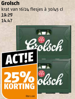  grolsch krat bier 25 16 24 30 45 liter 