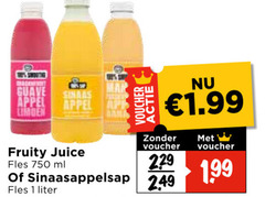  1 750 guave appel sinaas alp limoen fruity juice voucher fles ml sinaasappelsap liter 
