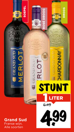  grand merlot soepel rosee droog chardonnay franse wijn soorten liter 