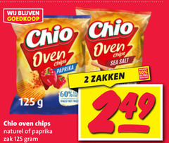  chio chips 2 10 60 oven naturel paprika zak sea salt zakken 