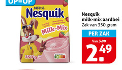  nesquik chocolademelk 350 nestle strawberry aardbei milk mix zak 
