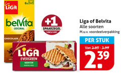  liga belvita 1 original chocolade evergreen krenten boordevol vezels vin soorten stuk 