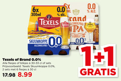  brand texels alcoholvrij bier 1 2 6 30 6x 300ml 0.0 ml speciaalbier skuumkoppe rand blikjes 