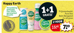  1 2 45 100 happy earth gemaakt gerecycled plastic deo baby bergamot 