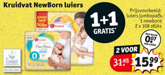  kruidvat huismerk luiers 1 2 newborn jumbo pack ecolabel 80x new bern kat jumbopack stuks luier 