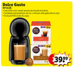  krups dolce gusto apparaten 1 60 warme koude dranken schakelt automatisch minuut stuks xl cups lungo cafe lait 
