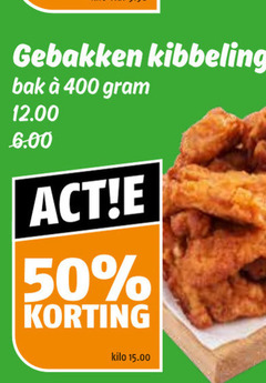  50 400 gebakken kibbeling bak kilo 