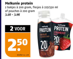  melkunie milkshake zuivelsnack 2 200 250 protein bakjes 225 330 ml pouches kilo liter v.a. chocolate flavoured shake strawberry 