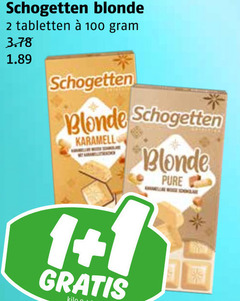  schogetten chocolade 2 100 blonde tabletten 1 kilo 