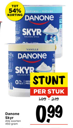  danone yoghurt 450 naturel nature skyr icelandic style vanille soorten high pro stuk 