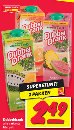  dubbeldrank fruitdrank 2 10 recept rijk vitamine dubbel receptuur drank hiel dank ananas pakken fruit 