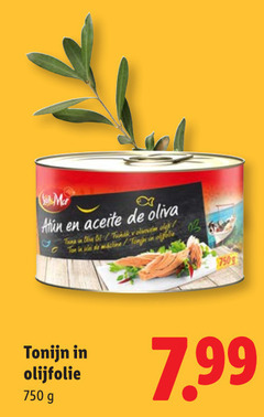  750 aceite oliva tin ton tom life tonijn olijfolie 