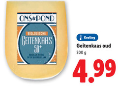  geitenkaas 300 pond biologische 50 pittig borrelplank koeling oud 