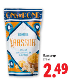  soep pond romige basis aardappel bloemkool ml 