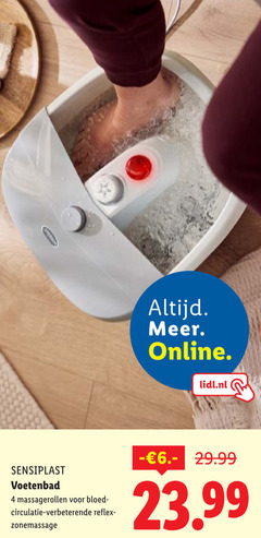  4 online sensiplast voetenbad massagerollen bloed circulatie reflex lidl.nl 