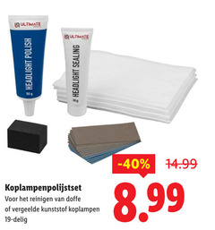  19 ultimate headlight polish sealing reinigen doffe vergeelde kunststof koplampen delig 