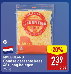  geraspte kaas 7 25 250 molenland goudse jong belegen geraspt 48 minimaal weken natuurgerijpt 