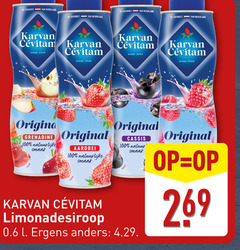  karvan cevitam limonadesiroop 100 1948 favoriet nederland origina grenadine natuurlijke original aardbei cassis natuur l ergens 