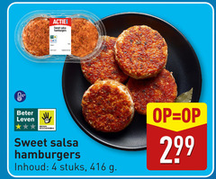  hamburgers 4 sweet salsa beter leven dieren bescherming inhoud stuks 