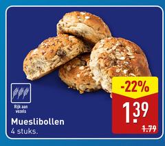  4 rijk vezels mueslibollen stuks 